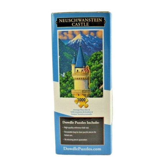 Dowdle Puzzles Neuschwanstein Castle 1000 Piece Jigsaw Puzzle Sealed - Picture 4 of 5